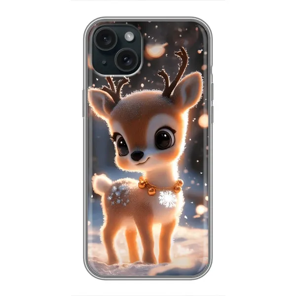 Чохол з принтом «Оленятко» для iPhone 15 Plus