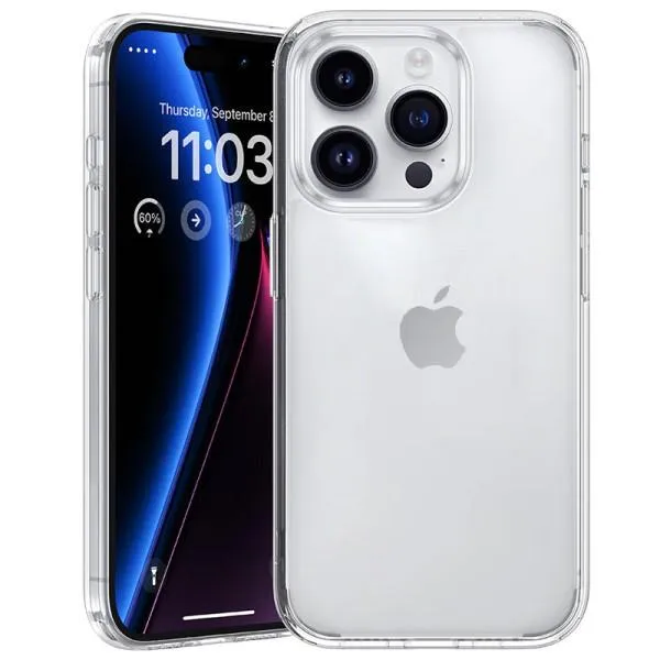 TPU чехол Epic Transparent 1,5mm для Apple iPhone 15 Pro Max (6.7") — Прозрачный