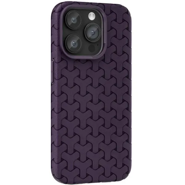 Чохол TPU Weaving для Apple iPhone 15 Pro Max (6.7") — Фіолетовий — фото 1