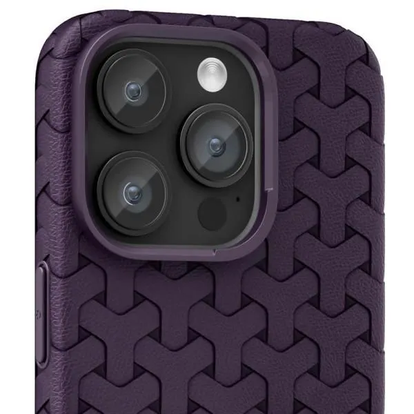 Чохол TPU Weaving для Apple iPhone 15 Pro Max (6.7") — Фіолетовий — фото 2