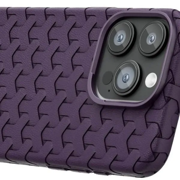 Чохол TPU Weaving для Apple iPhone 15 Pro Max (6.7") — Фіолетовий — фото 3