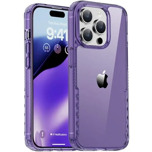 Чохол TPU+PC Multi-Color для Apple iPhone 15 Pro Max (6.7") — Фіолетовий — фото 1