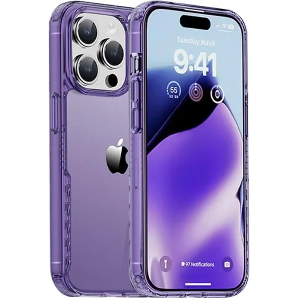 Чохол TPU+PC Multi-Color для Apple iPhone 15 Pro Max (6.7") — Фіолетовий — фото 2