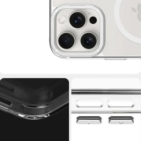 Чохол TPU Space Case Apex with Magnetic Fit для Apple iPhone 15 Pro Max (6.7") — Срібний — фото 4