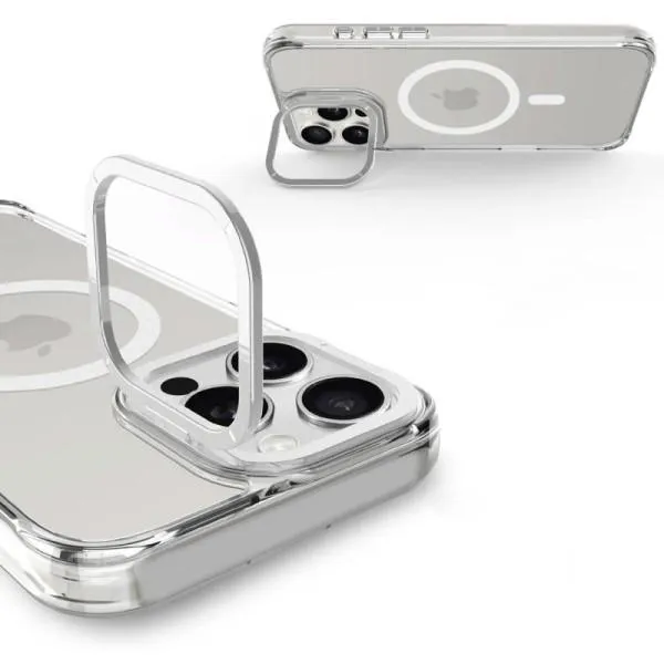 Чохол TPU Space Case Apex with Magnetic Fit для Apple iPhone 15 Pro Max (6.7") — Срібний — фото 5