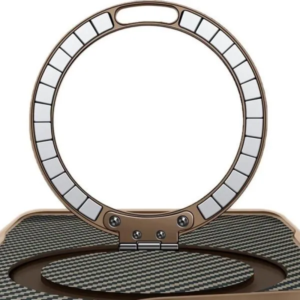 TPU+PC чохол Metal Buttons with Magnetic Fit Carbon Ring для Apple iPhone 15 Pro Max (6.7") — Золотий — фото 2 TPU+PC чохол Metal Buttons with Magnetic Fit Carbon Ring для Apple iPhone 15 Pro Max (6.7") — Золотий — фото 2
