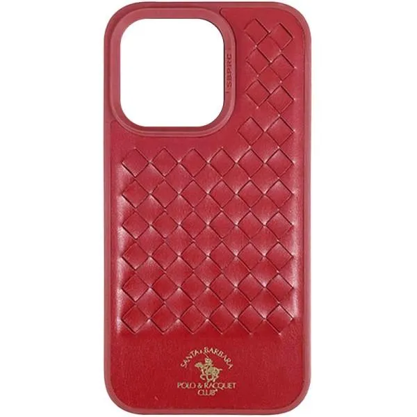 Кожаный чехол Polo Santa Barbara для Apple iPhone 15 Pro Max (6.7") — Красный — фото 1