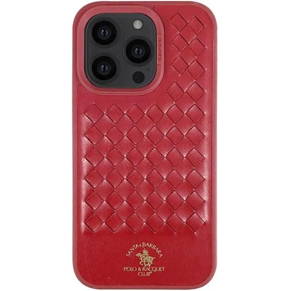 Кожаный чехол Polo Santa Barbara для Apple iPhone 15 Pro Max (6.7") — Красный — фото 2