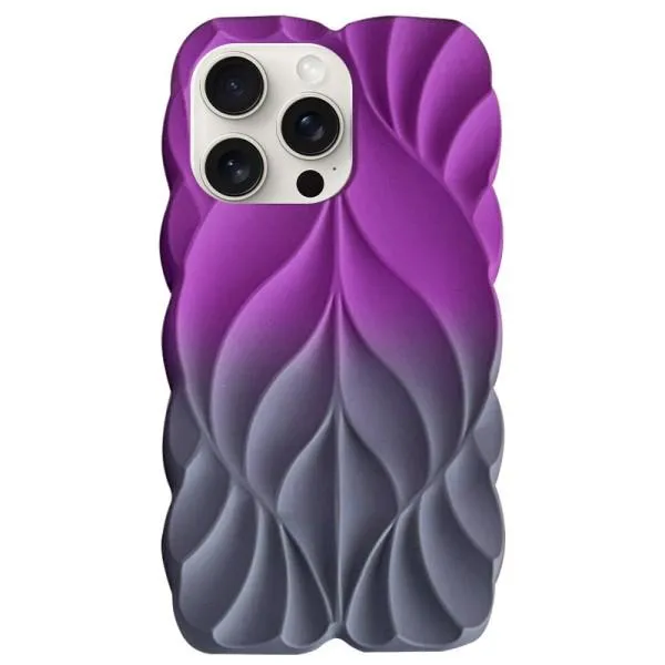 TPU чохол Leaf для Apple iPhone 15 Pro Max (6.7") — Фіолетовий — фото 1