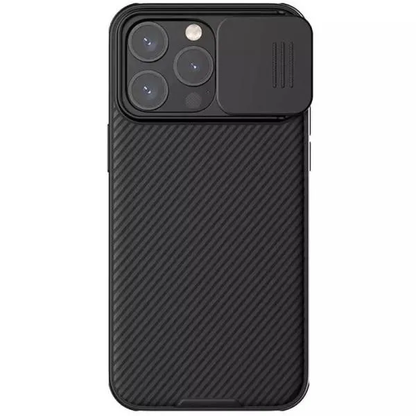 Карбонова накладка Nillkin CamShield Pro для Apple iPhone 15 Pro Max (6.7") — Чорний — фото 1