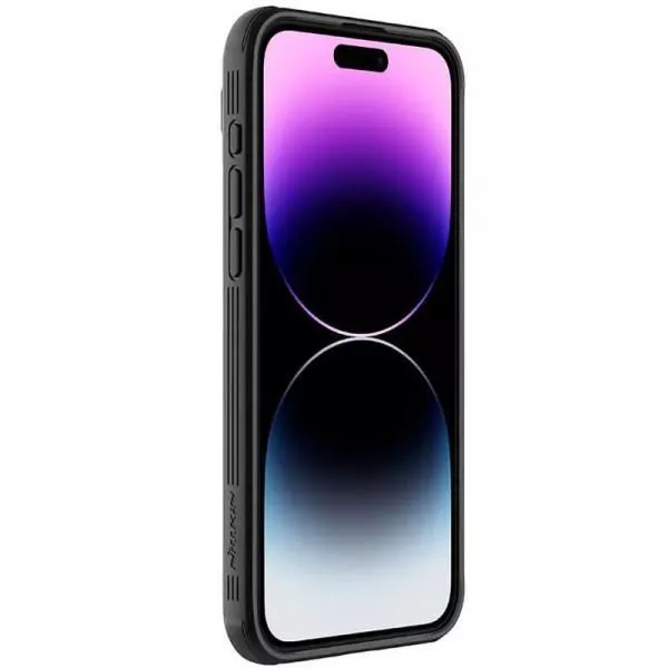 Карбонова накладка Nillkin CamShield Pro для Apple iPhone 15 Pro Max (6.7") — Чорний — фото 4