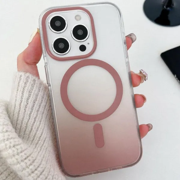 Чохол TPU+PC Phantom with Magnetic Fit для Apple iPhone 15 Pro Max (6.7") — Rose Gold — фото 2