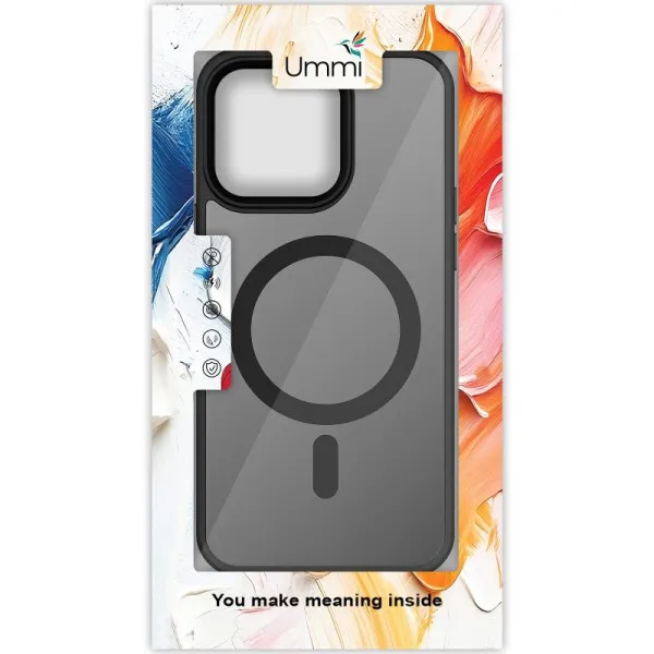 Чохол Ummi Colorful with Magnetic Fit для Apple iPhone 15 Pro Max (6.7") — Чорний — фото 5