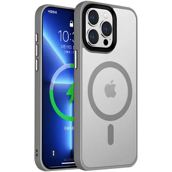 Чохол Ummi Colorful with Magnetic Fit для Apple iPhone 15 Pro Max (6.7") — Сірий — фото 1