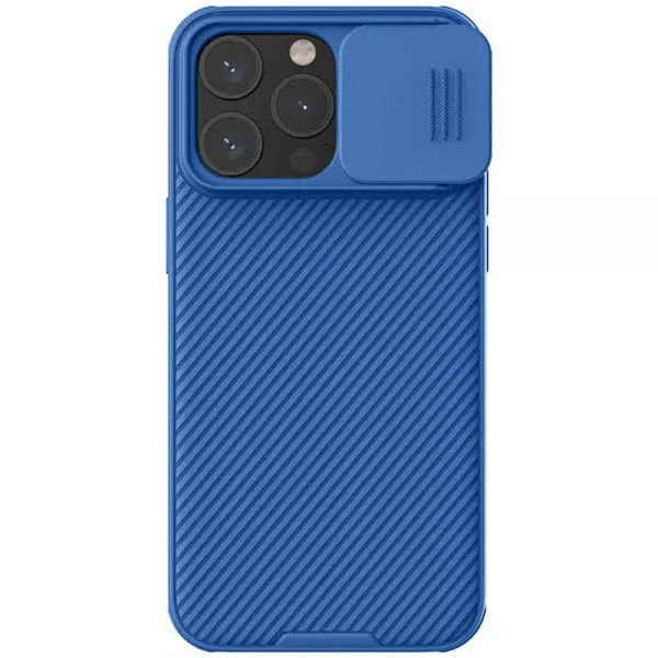 Карбонова накладка Nillkin CamShield Pro Magnetic для Apple iPhone 15 Pro Max (6.7") — Blue — фото 1