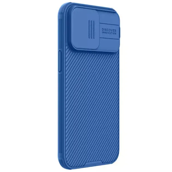 Карбонова накладка Nillkin CamShield Pro Magnetic для Apple iPhone 15 Pro Max (6.7") — Blue — фото 3