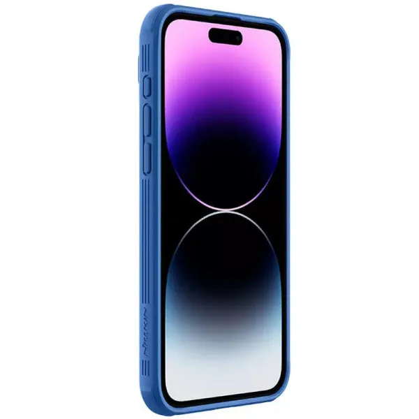 Карбонова накладка Nillkin CamShield Pro Magnetic для Apple iPhone 15 Pro Max (6.7") — Blue — фото 4