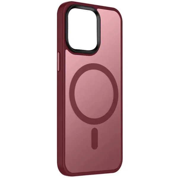 Чохол Ummi Colorful with Magnetic Fit для Apple iPhone 15 Pro Max (6.7") — Бордовий
