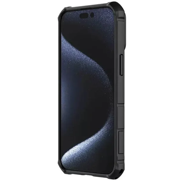 TPU+PC чехол Nillkin CamShield Armor (шторка на камеру) для Apple iPhone 15 Pro Max (6.7") — Черный — фото 4 TPU+PC чехол Nillkin CamShield Armor (шторка на камеру) для Apple iPhone 15 Pro Max (6.7") — Черный — фото 4