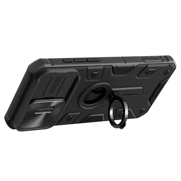TPU+PC чехол Nillkin CamShield Armor (шторка на камеру) для Apple iPhone 15 Pro Max (6.7") — Черный — фото 5 TPU+PC чехол Nillkin CamShield Armor (шторка на камеру) для Apple iPhone 15 Pro Max (6.7") — Черный — фото 5