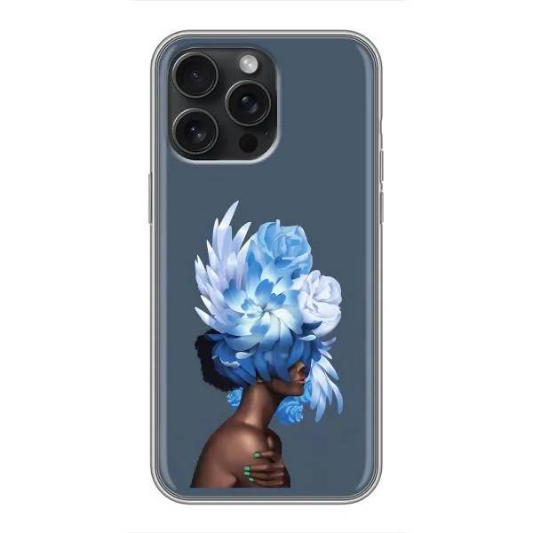 Чохол з принтом «Квіти на голові» для iPhone 15 Pro Max