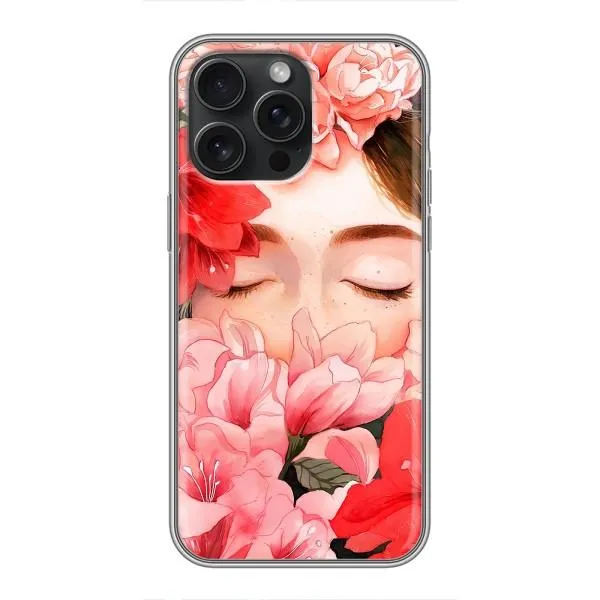 Чохол з принтом «Очі в квітах» для iPhone 15 Pro Max