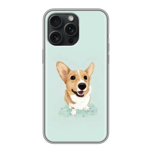 Чехол с принтом «Корги» для iPhone 15 Pro Max