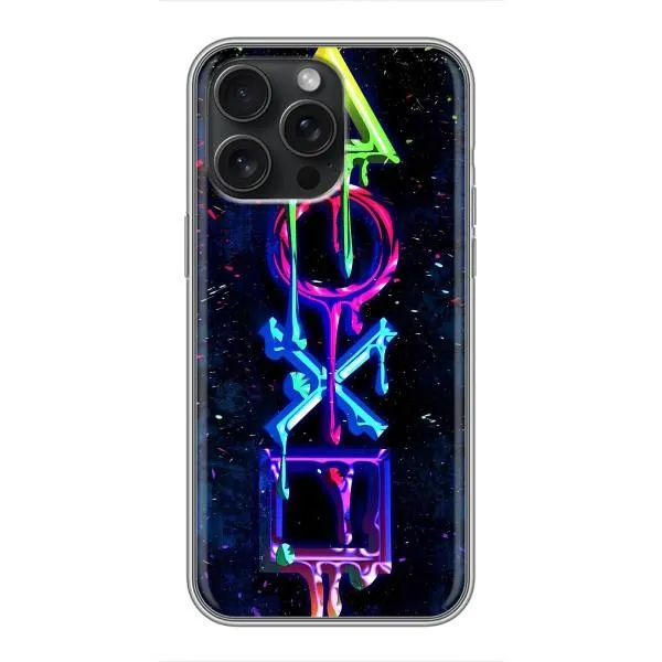 Чехол с принтом «Pleystation лого» для iPhone 15 Pro Max