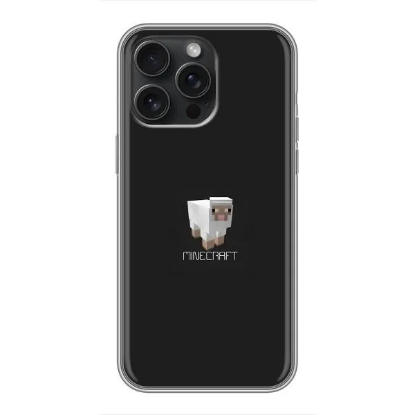 Чехол с принтом «Овечка Майнкрафт» для iPhone 15 Pro Max