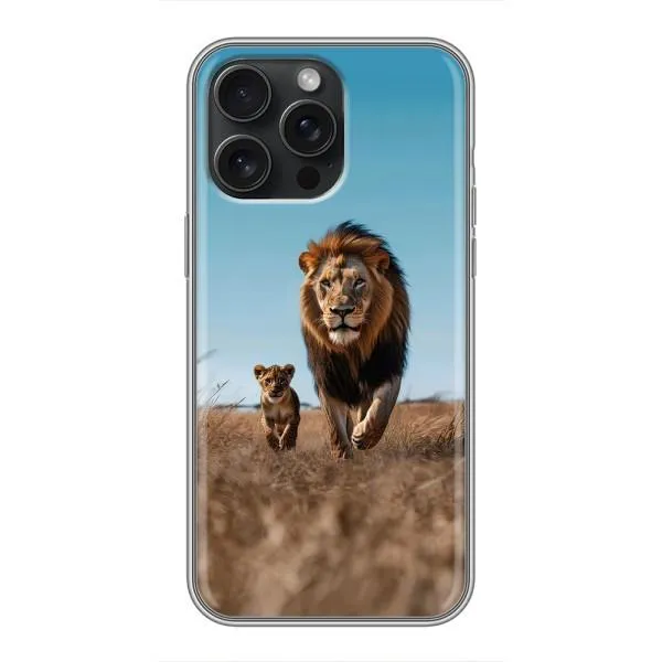 Чохол з принтом «Мусафа та Сімба» для iPhone 15 Pro Max