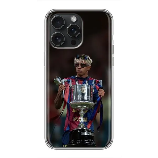 Чехол с принтом «Ямаль с кубком» для iPhone 15 Pro Max Чехол с принтом «Ямаль с кубком» для iPhone 15 Pro Max