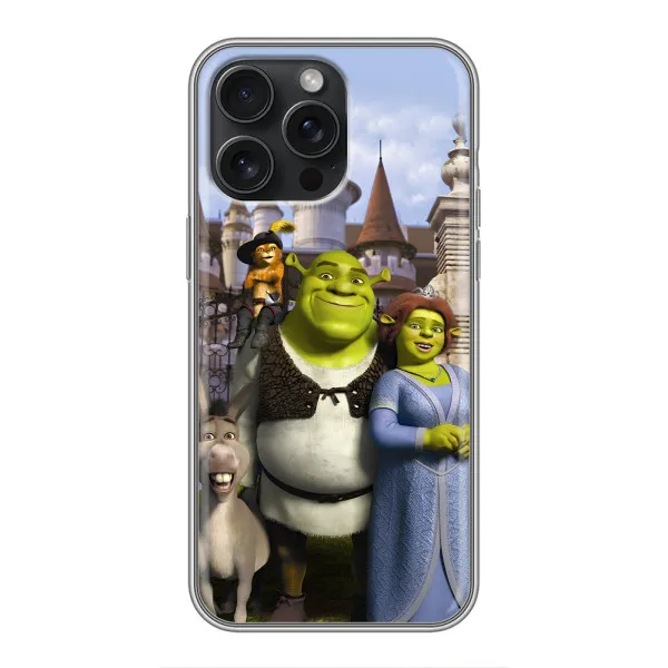 Чохол з принтом «Казкові герої Шрека» для iPhone 15 Pro Max