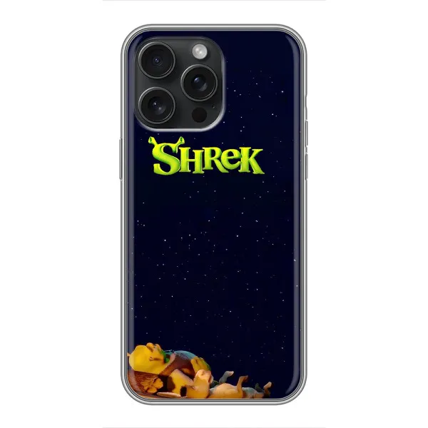 Чохол з принтом «Відпочиваючий Шрек» для iPhone 15 Pro Max