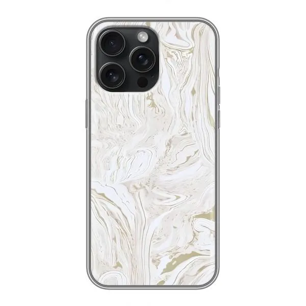 Чехол с принтом «Белый мрамор» для iPhone 15 Pro Max