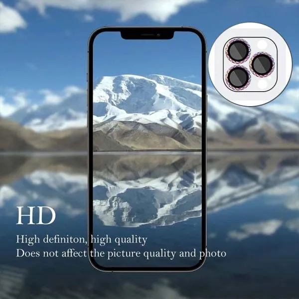 Захисне скло Metal Shine на камеру (у упак.) для Apple iPhone 15 Pro (6.1") / 15 Pro Max (6.7") — Бузковий — фото 2