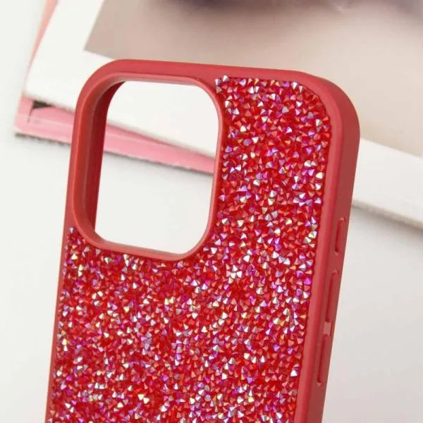 TPU чехол Bling World Rock Diamond для Apple iPhone 15 Pro (6.1") — Красный — фото 5
