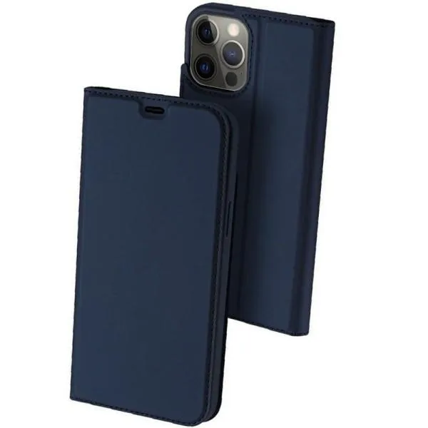 Чехол-книжка Dux Ducis с карманом для визиток для Apple iPhone 15 Pro (6.1") — Синий — фото 1