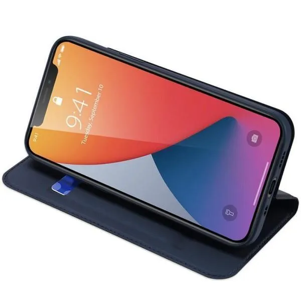 Чехол-книжка Dux Ducis с карманом для визиток для Apple iPhone 15 Pro (6.1") — Синий — фото 3