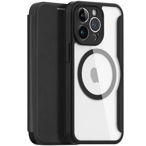 Чохол-книжка Dux Ducis Skin X Pro with MagSafe для Apple iPhone 15 Pro (6.1") — Чорний — фото 1