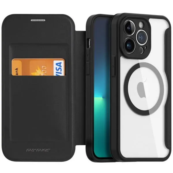 Чохол-книжка Dux Ducis Skin X Pro with MagSafe для Apple iPhone 15 Pro (6.1") — Чорний — фото 2