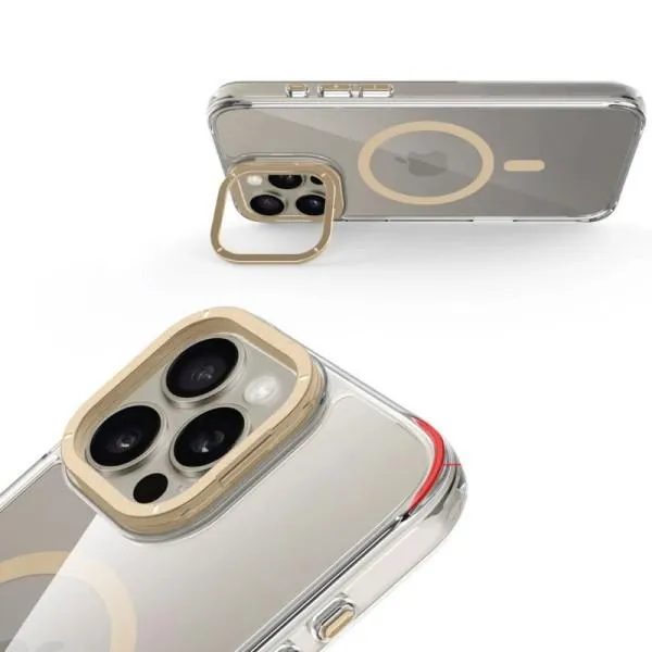Чохол TPU Space Case Apex with Magnetic Fit для Apple iPhone 15 Pro (6.1") — Золотий — фото 5