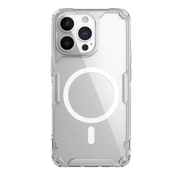 TPU чохол Nillkin Nature Pro Magnetic для Apple iPhone 15 Pro (6.1") — Прозорий — фото 1