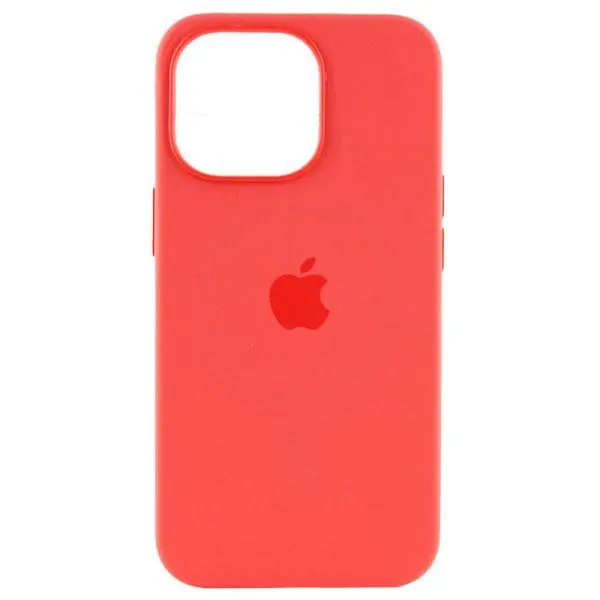 Чехол Silicone case (AAA) with Magsafe and Animation для Apple iPhone 15 Pro (6.1") — Красный — фото 2