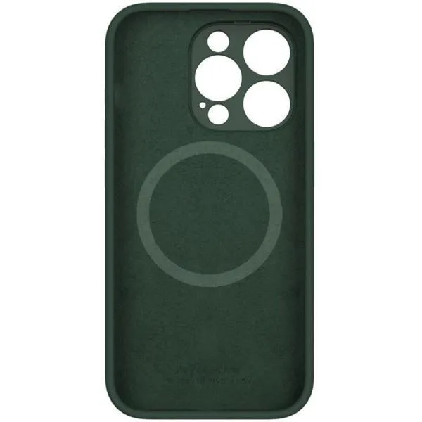 Чехол Silicone Nillkin LensWing Magnetic для Apple iPhone 15 Pro (6.1") — Зеленый — фото 3