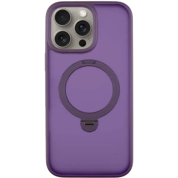 Чохол Ummi Colorful with Magnetic Fit HQ Ring для Apple iPhone 15 Pro (6.1") — Фіолетовий — фото 1