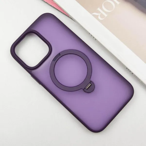 Чохол Ummi Colorful with Magnetic Fit HQ Ring для Apple iPhone 15 Pro (6.1") — Фіолетовий — фото 2