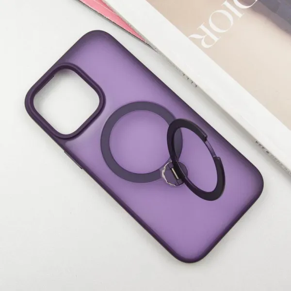Чохол Ummi Colorful with Magnetic Fit HQ Ring для Apple iPhone 15 Pro (6.1") — Фіолетовий — фото 3