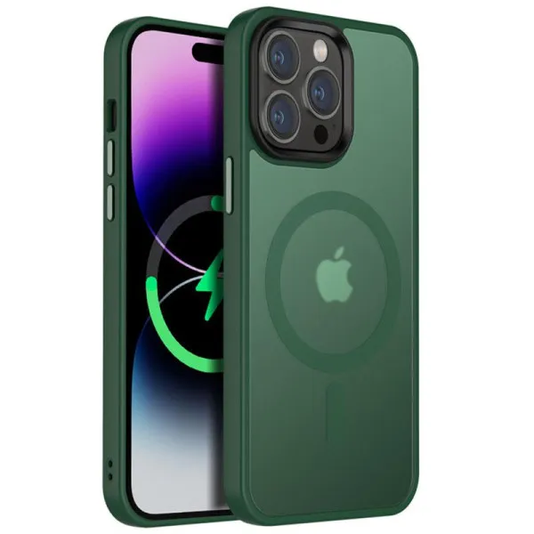 Чохол Ummi Colorful with Magnetic Fit для Apple iPhone 15 Pro (6.1") — Зелений Чохол Ummi Colorful with Magnetic Fit для Apple iPhone 15 Pro (6.1") — Зелений