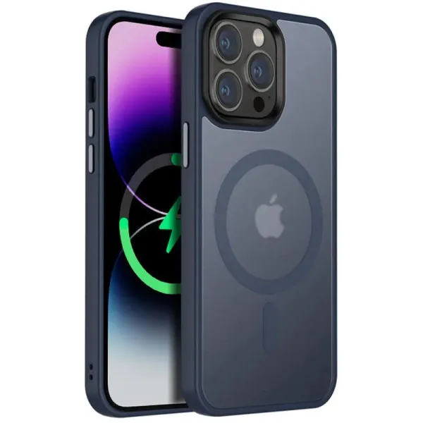 Чохол Ummi Colorful with Magnetic Fit для Apple iPhone 15 Pro (6.1") — Синій Чохол Ummi Colorful with Magnetic Fit для Apple iPhone 15 Pro (6.1") — Синій