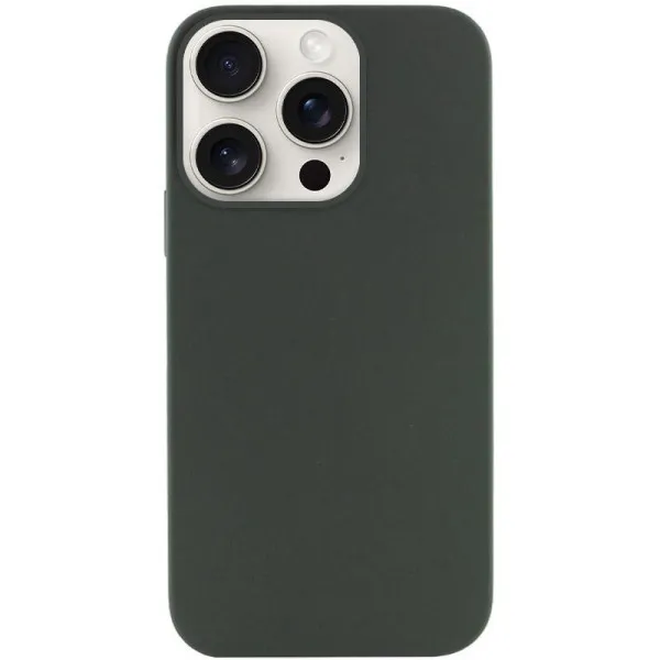 Чохол Silk (AA) NO LOGO with Magnetic Fit для Apple iPhone 15 Pro (6.1") — Зелений